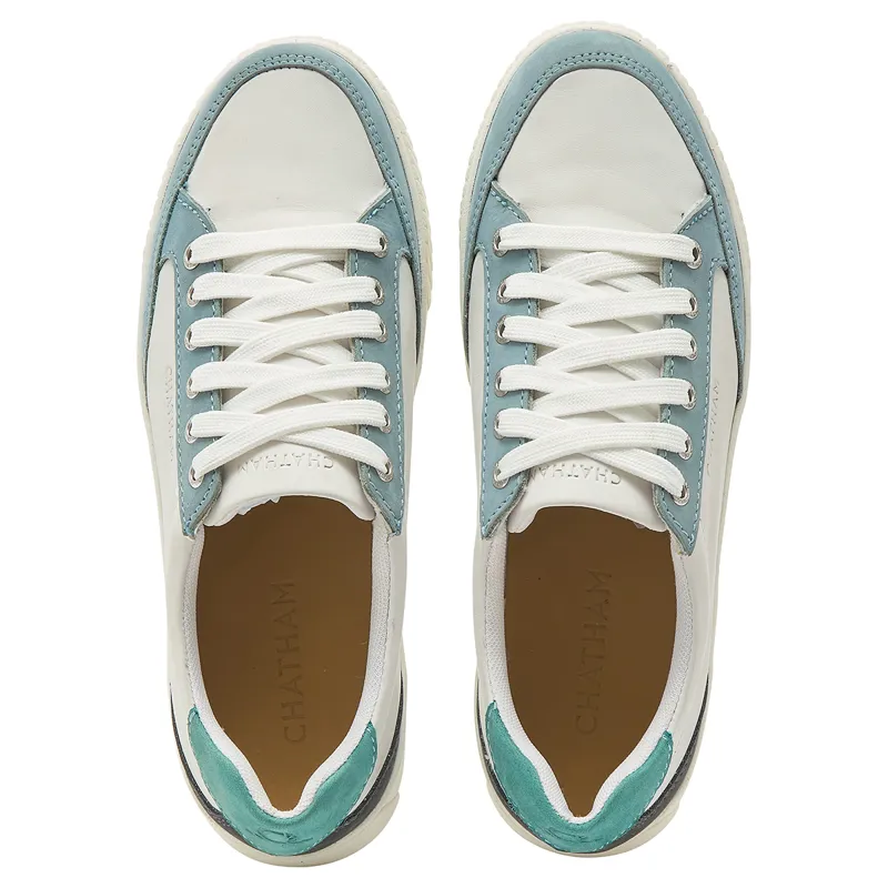 Chatham Fingle Ladies Trainers - White/Blue-1