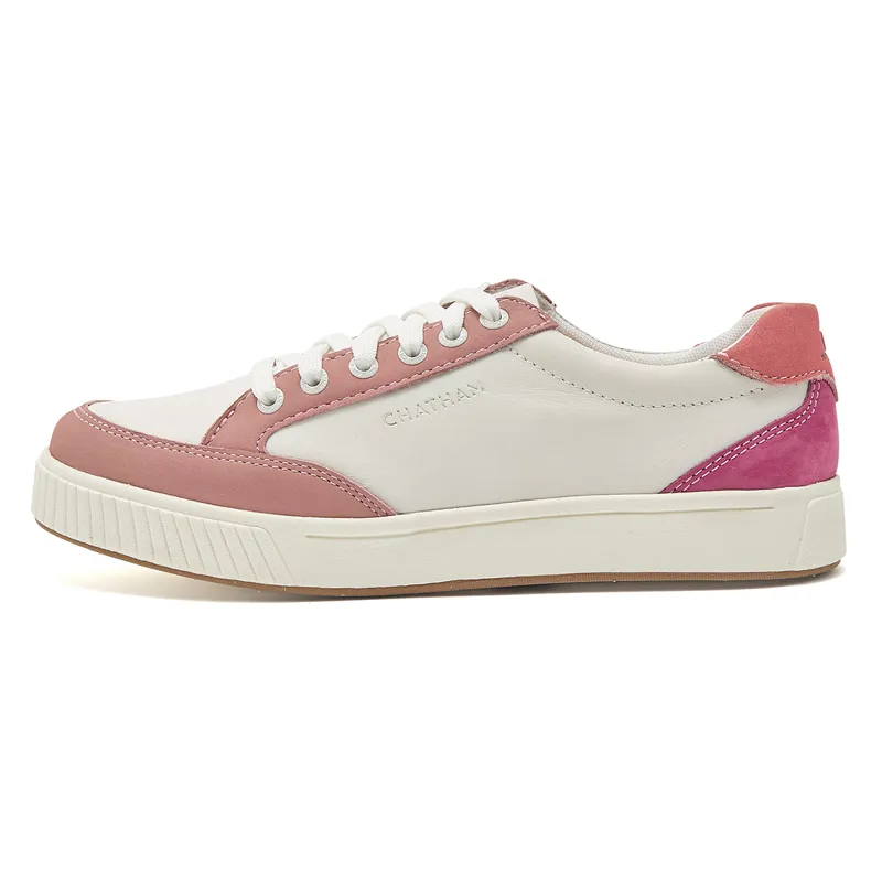Chatham Fingle Ladies Trainers - White/Pink-2