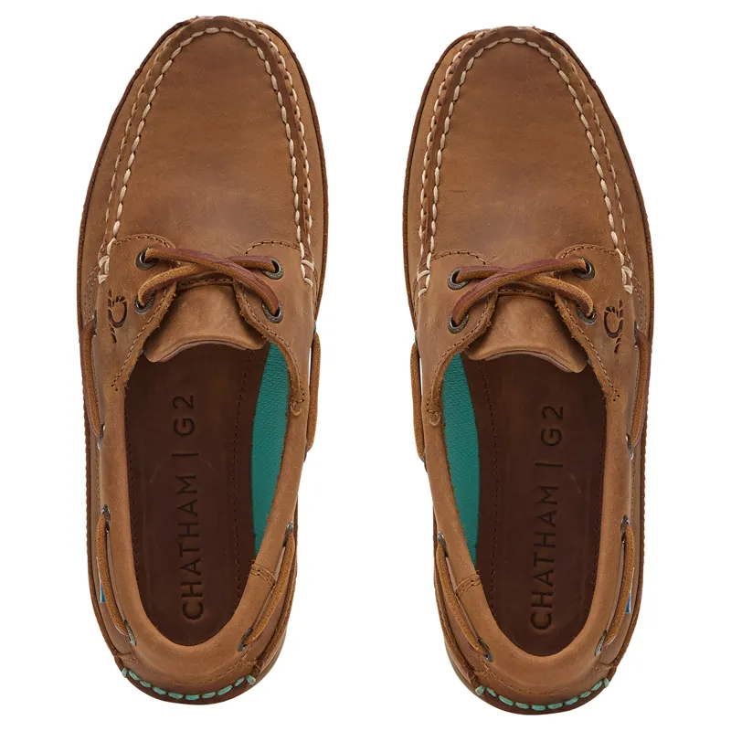 Chatham Kayak G2 Ladies Leather Boat Shoes - Walnut-3