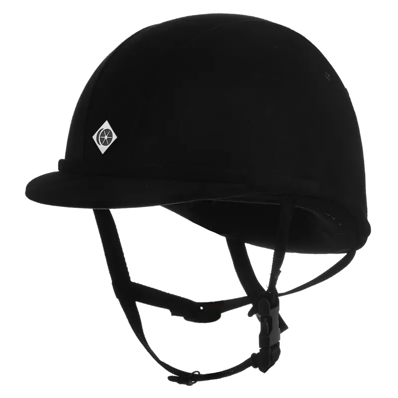 Charles Owen YR8 Junior Riding Hat Black/Black