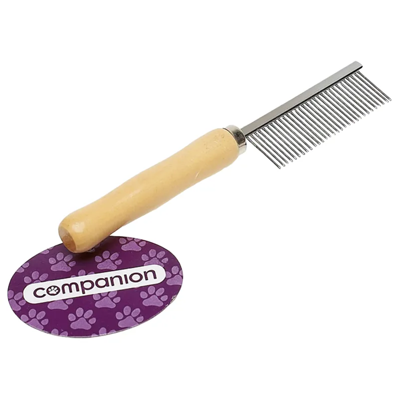 Companion Wooden Handle Pet Comb