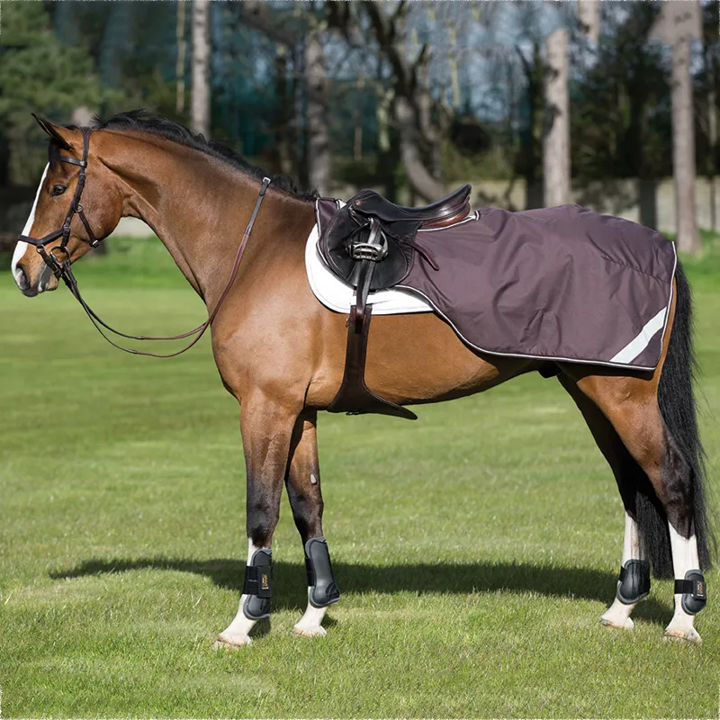 Amigo Competition Exercise Sheet Fleece Lining - Brown/Cream