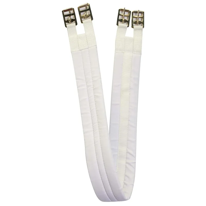 Rhinegold Cotton Padded Girth - White