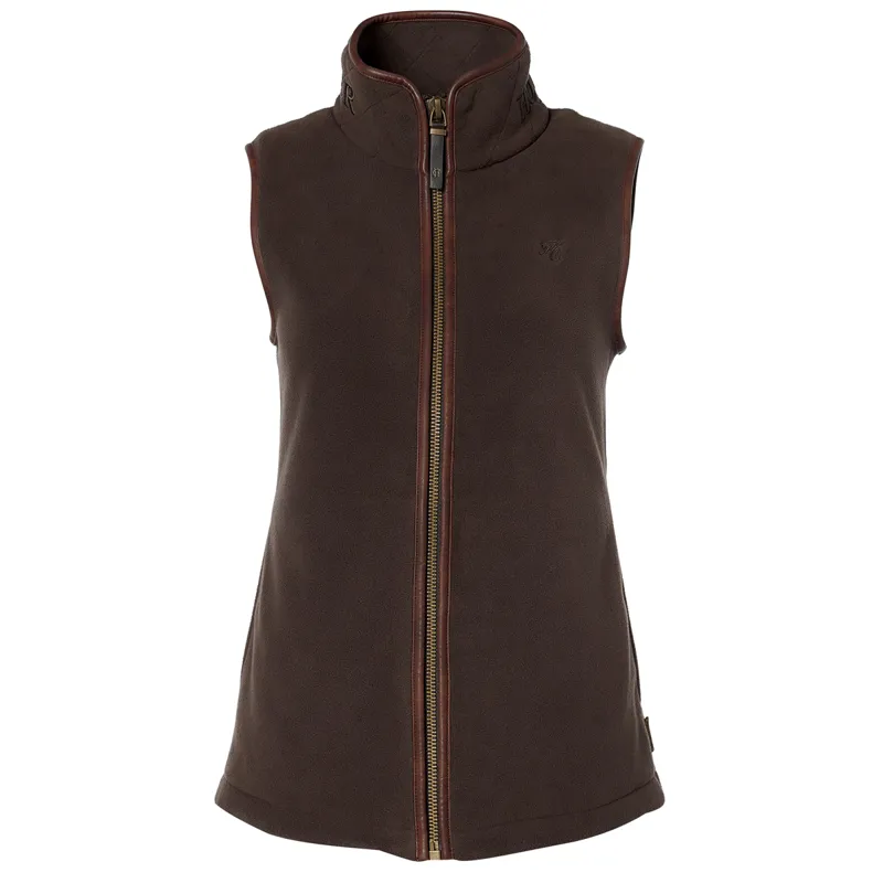 Holland Cooper Country Fleece Womens Gilet - Chocolate-5