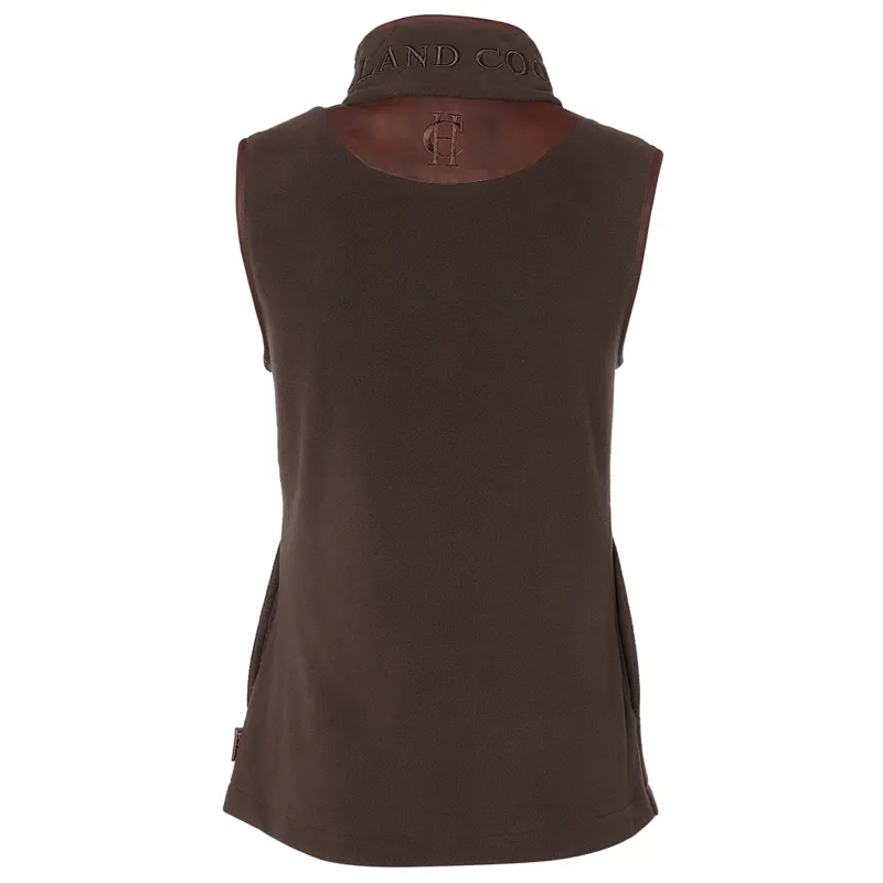 Holland Cooper Country Fleece Womens Gilet - Chocolate-6