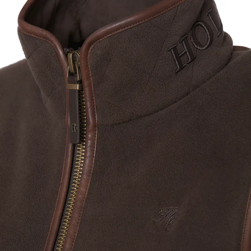 Holland Cooper Country Fleece Womens Gilet - Chocolate-8