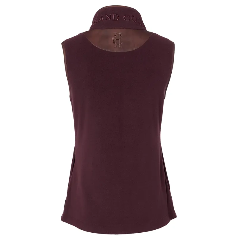 Holland Cooper Country Fleece Womens Gilet - Mulberry -5