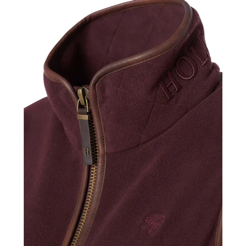 Holland Cooper Country Fleece Womens Gilet - Mulberry -7