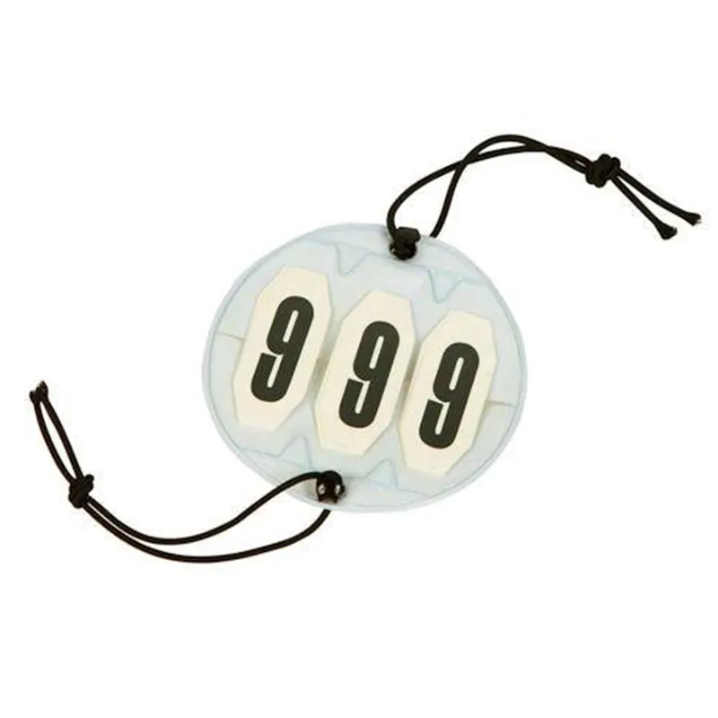 Covalliero Tournament 3-Digit Round Competition Numbers - White