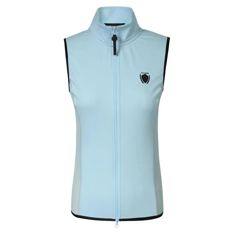 Covalliero Mesh Insert Ladies Gilet - Light Blue