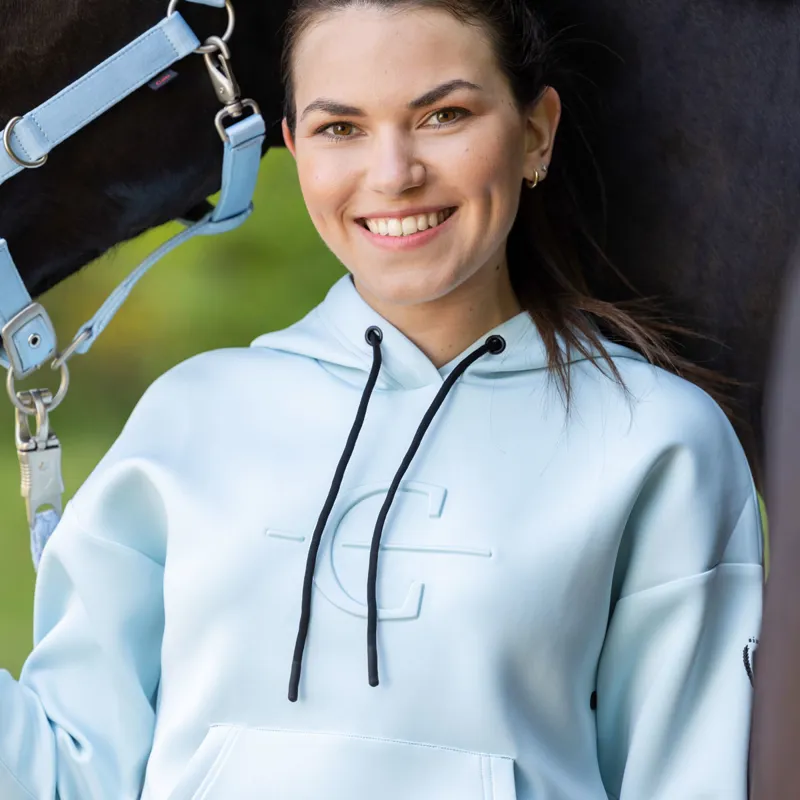 Covalliero C-Logo Ladies Hoodie - Light Blue-2