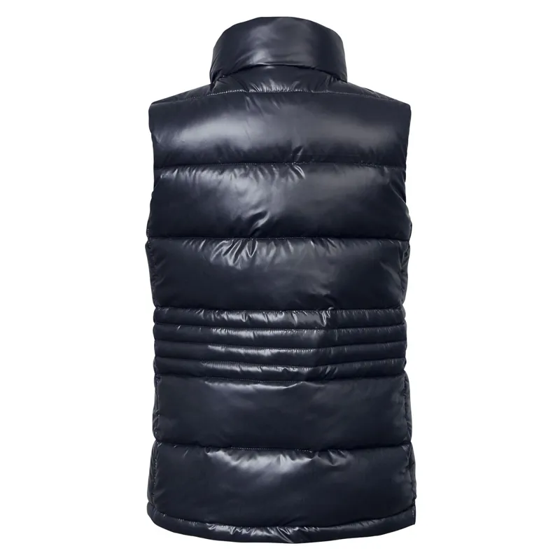 Covalliero High Collar Junior Quilted Gilet - Dark Navy-1