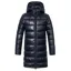 Covalliero High Collar Junior Girls Long Quilted Jacket - Dark Navy