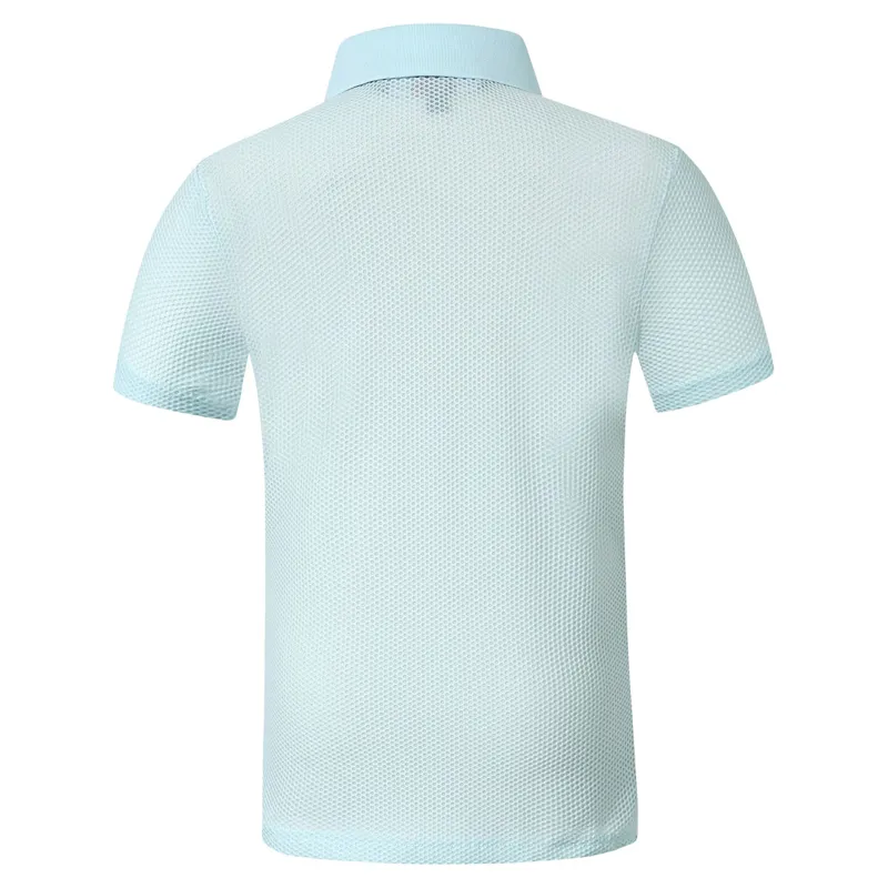Covalliero Mesh Junior Polo Shirt - Light Blue-1