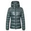 Covalliero High Collar Ladies Quilted Jacket - Jade Green