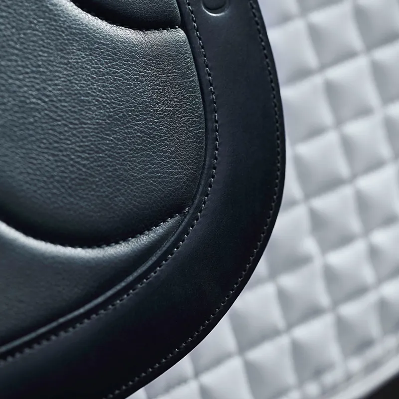 Crosby Dressage Saddle with External Knee Blocks - Black-1