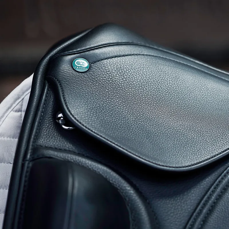 Crosby Dressage Saddle with External Knee Blocks - Black-3