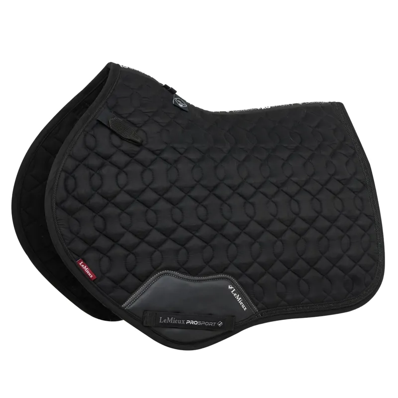 LeMieux Crystal Suede Close Contact Saddlecloth - Black