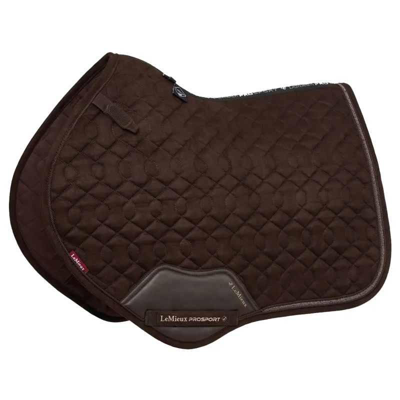 LeMieux Crystal Suede Close Contact Saddlecloth - Brown