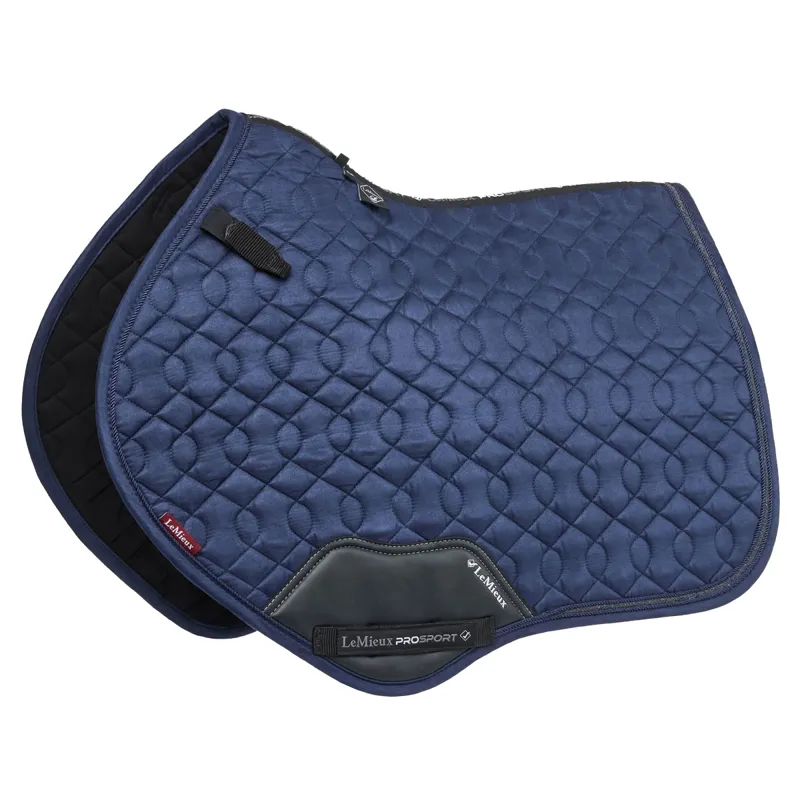 LeMieux Crystal Suede Close Contact Saddlecloth - Navy
