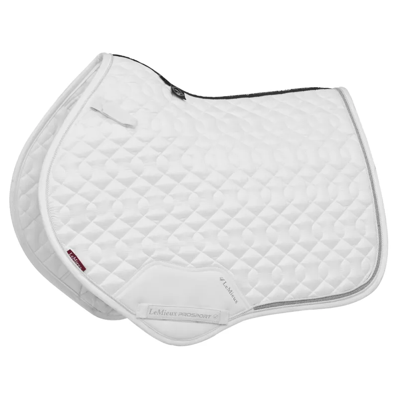 LeMieux Crystal Suede Close Contact Saddlecloth - White