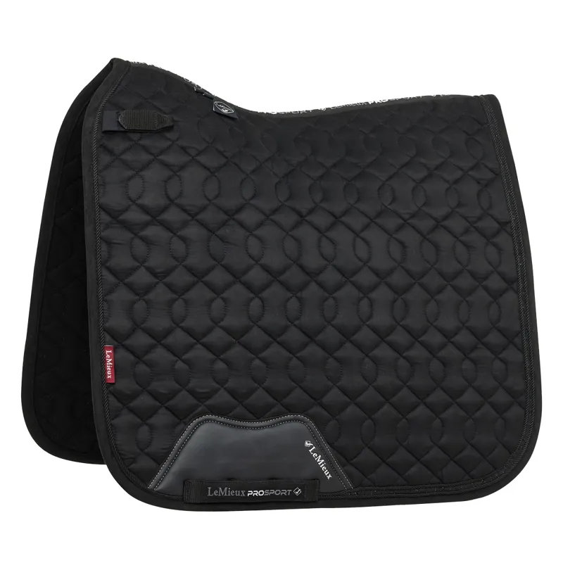 LeMieux Crystal Suede Dressage Saddlecloth - Black