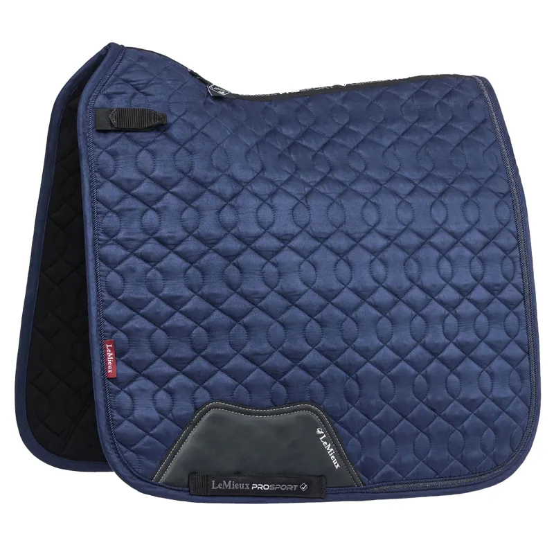 LeMieux Crystal Suede Dressage Saddlecloth - Navy