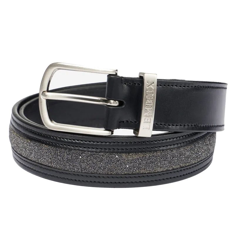 LeMieux Crystal Insert Belt - Black
