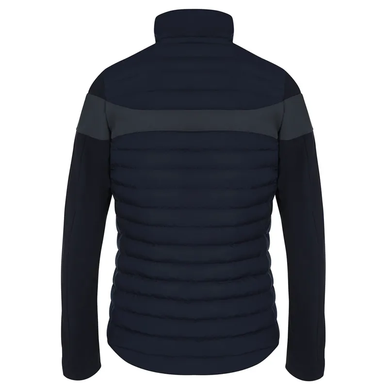 Cavalleria Toscana Nylon/Jersey Quilted Mens Jacket - Blue/Grey-1