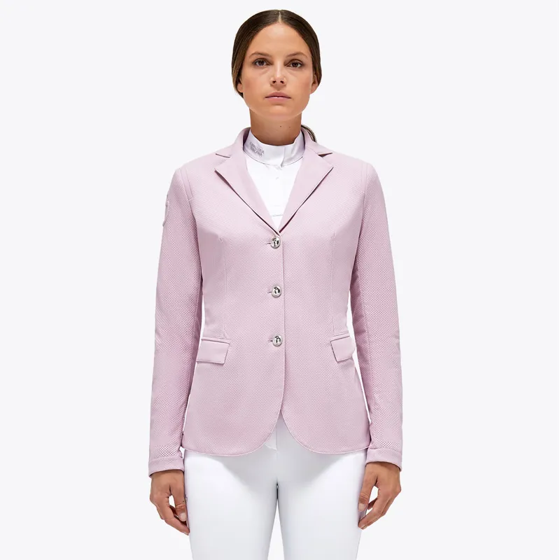 Cavalleria Toscana Peforated Ladies Competition Jacket - Pale Mauve-2