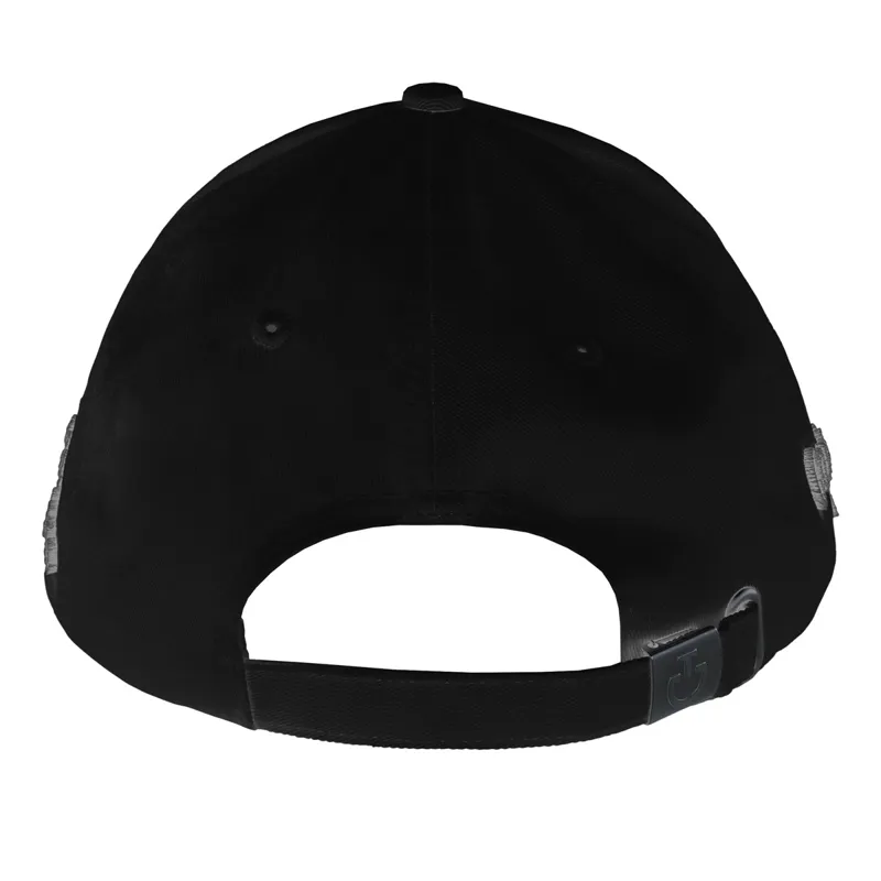 Cavalleria Toscana Tufted Stitch Unisex Baseball Cap - Black/Light Grey-2