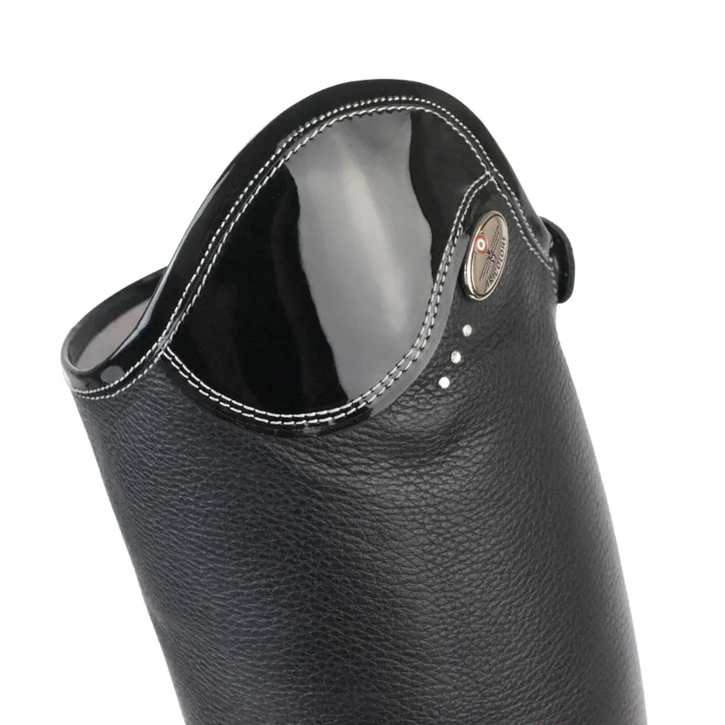 DeNiro Salentino Patent Unlaced Tall Riding Boots - Quick Black/Black-1