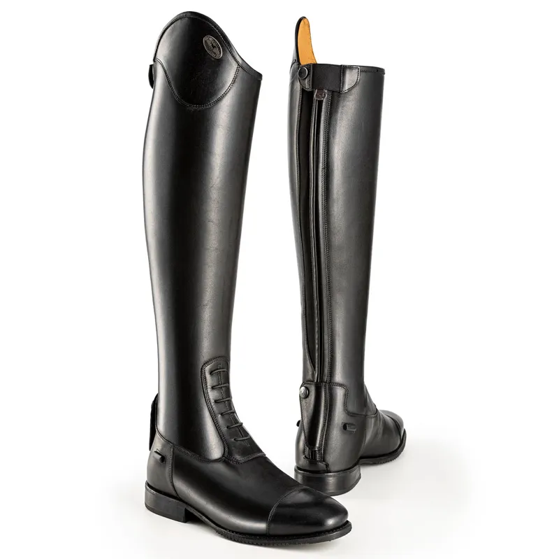 DeNiro Salento Laced Tall Riding Boots with Spur Studs  - WRAT Black-4