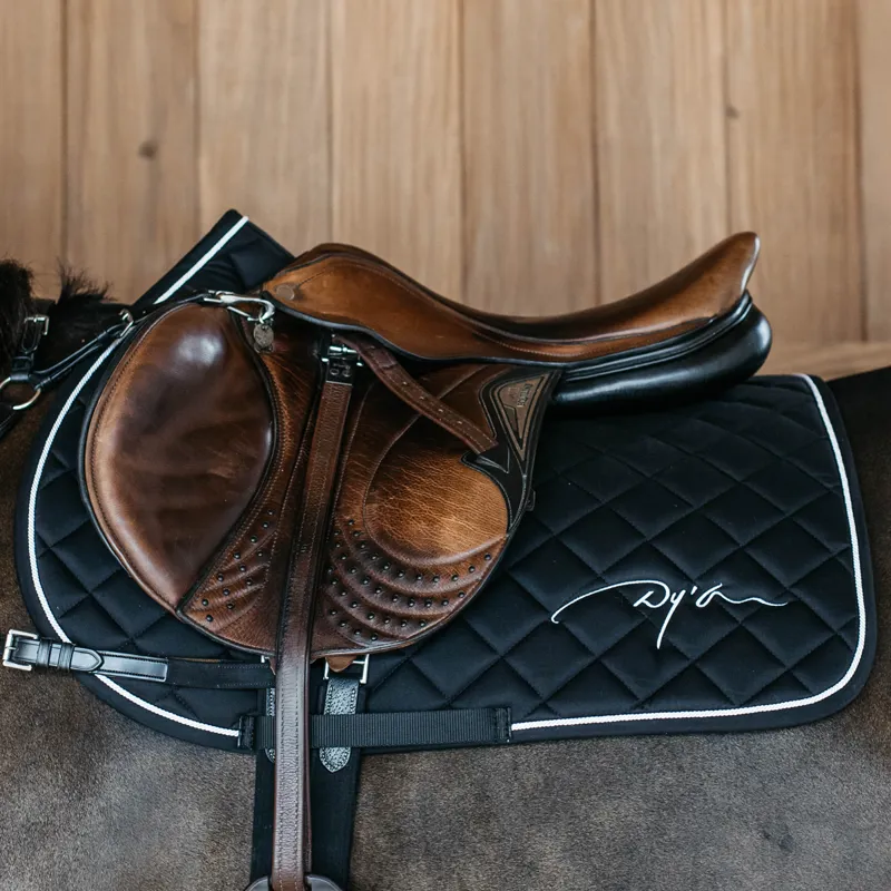 Dy'on Diamond Jumping Saddlecloth - Black-2