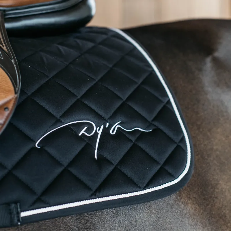 Dy'on Diamond Jumping Saddlecloth - Black-1