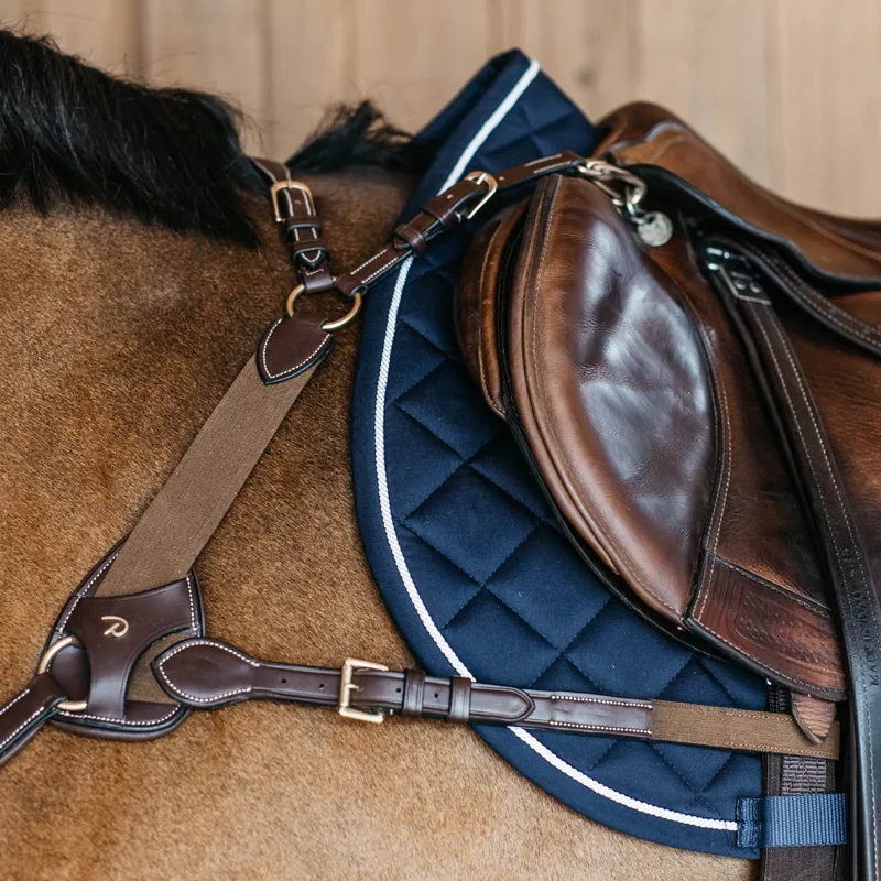Dy'on Diamond Jumping Saddlecloth - Navy-2