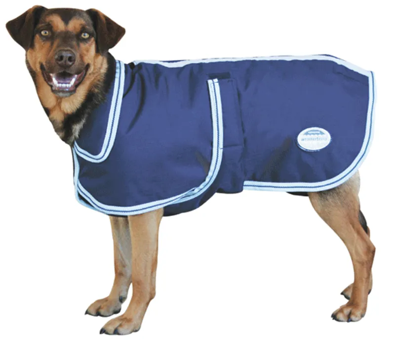 Weatherbeeta Landa Deluxe Dog Coat Navy/Silver