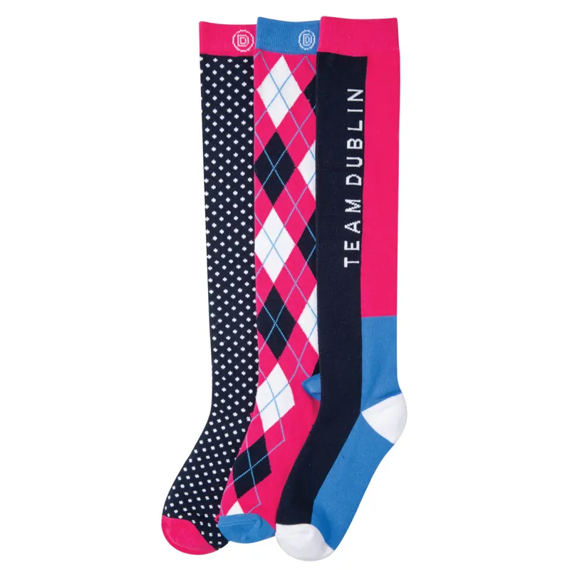 Dublin Mandy Tall Socks 3 Pack - Multi