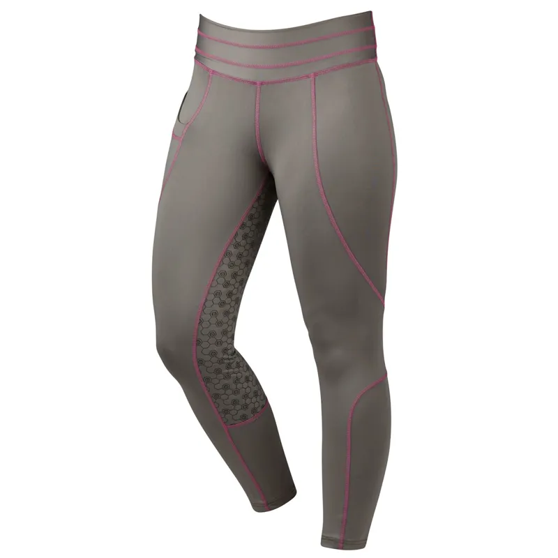Dublin Performance Compression Ladies Riding Tights Grey