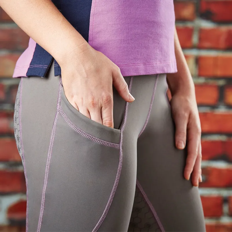 Dublin Performance Compression Ladies Riding Tights Grey