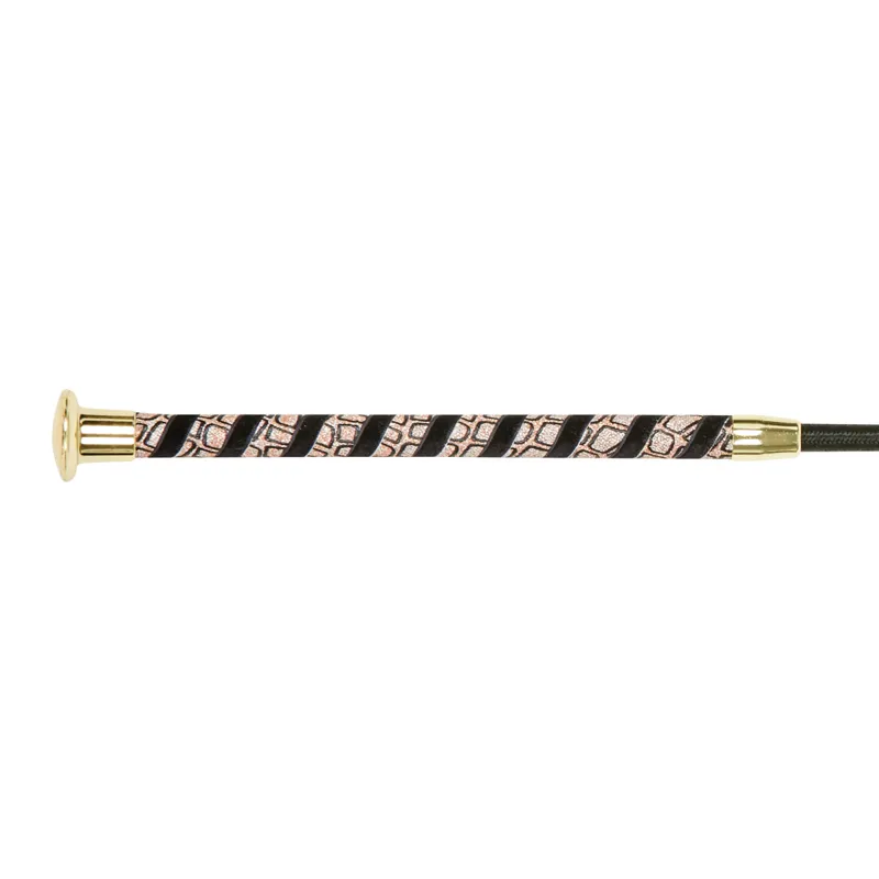 Dublin Pebble Print Dressage Whip - Rose Gold-1
