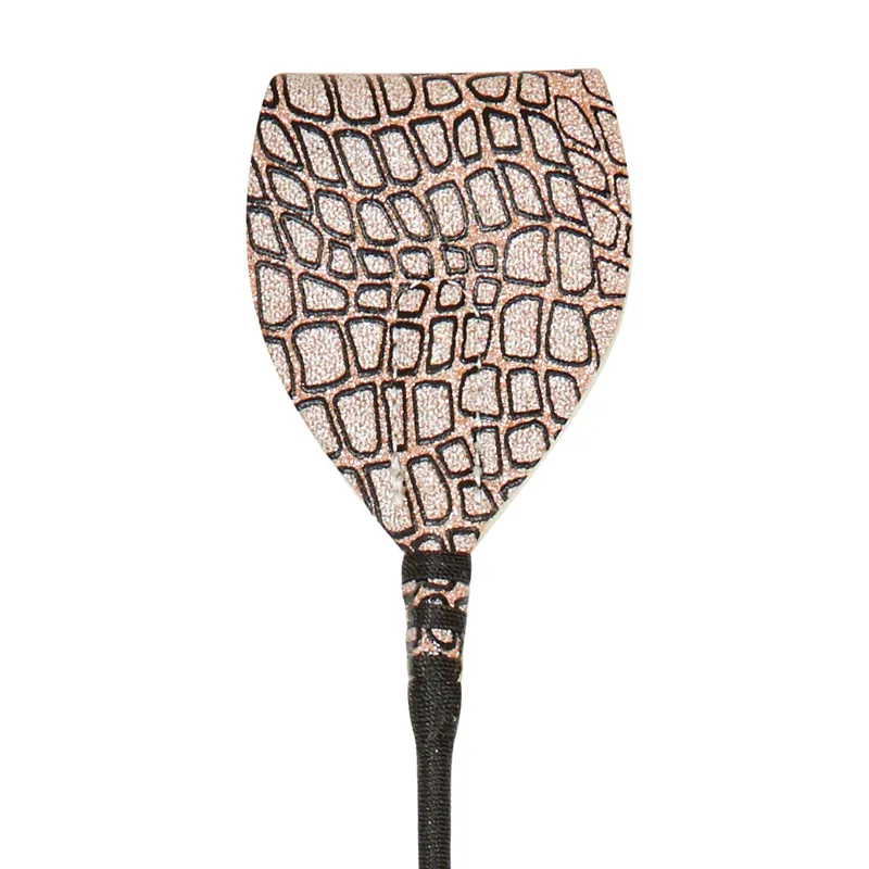 Dublin Pebble Print Riding Crop - Rose Gold-2