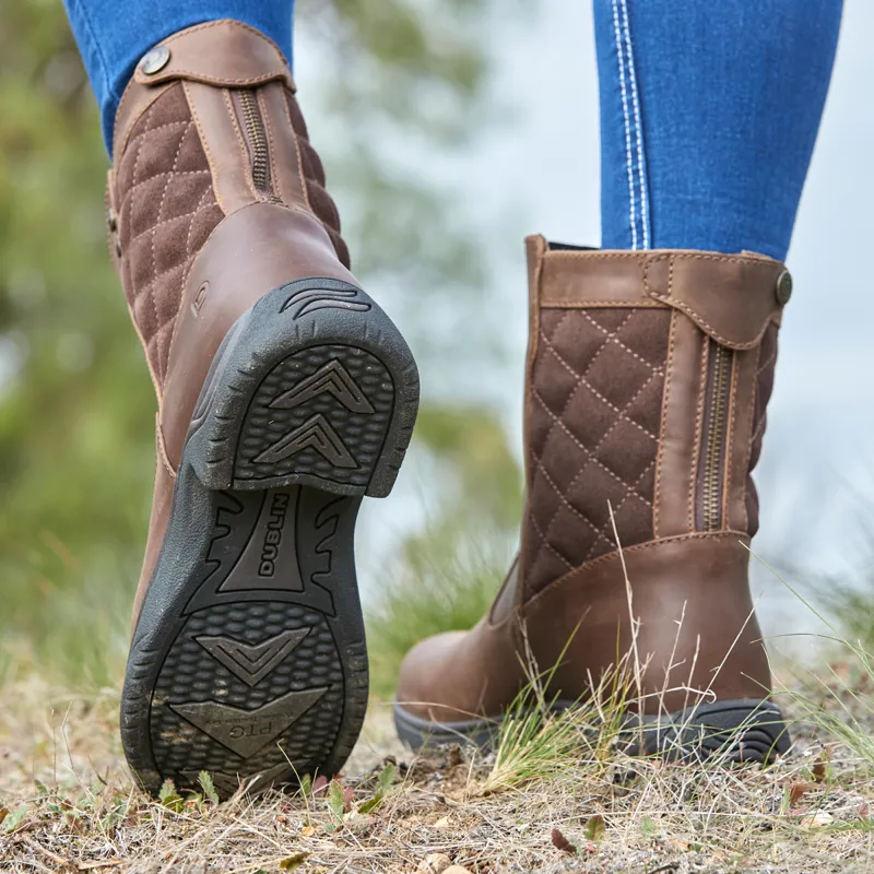 Dublin Queenie Short Country Boots - Red Brown-4