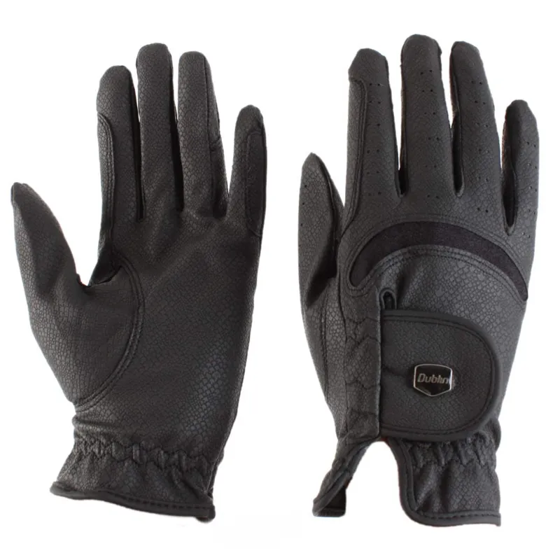 Dublin Dressage Unisex Competition Gloves Black