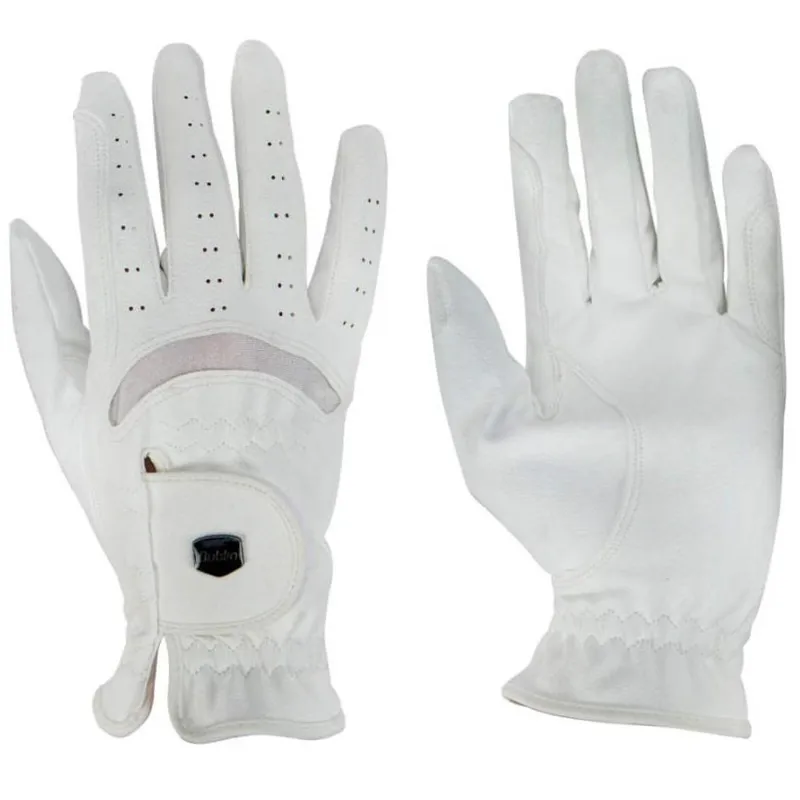 Dublin Dressage Gloves - White - Redpost Equestrian