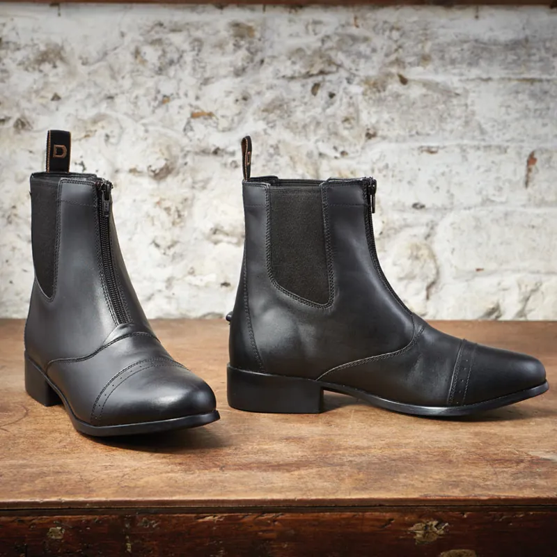 zip front jodhpur boots