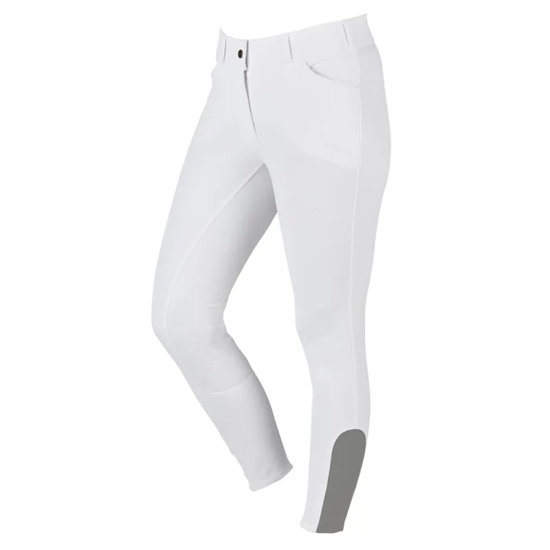 Dublin Elite Gel Full Seat Ladies Competition Breeches - White