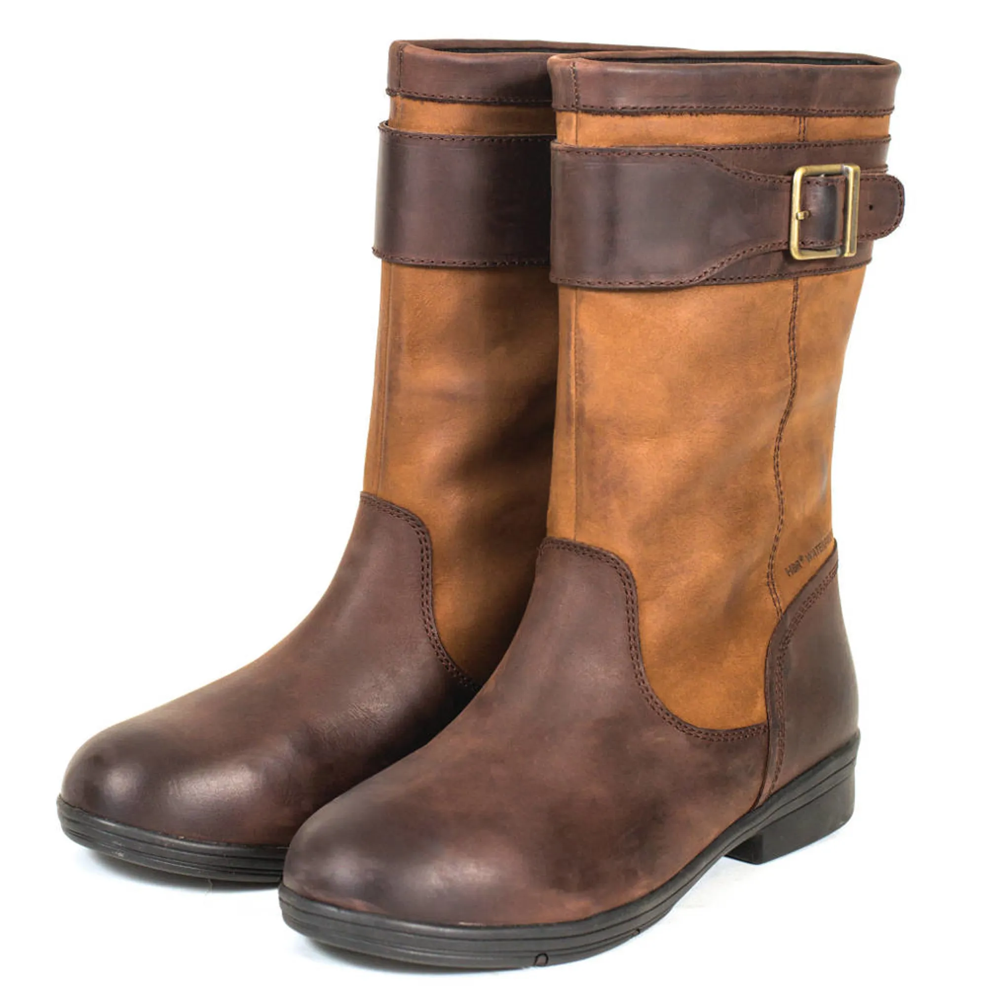 Medium Red Riding Boots Dublin Estuary Mid Leather Riding Boots - Rust Red