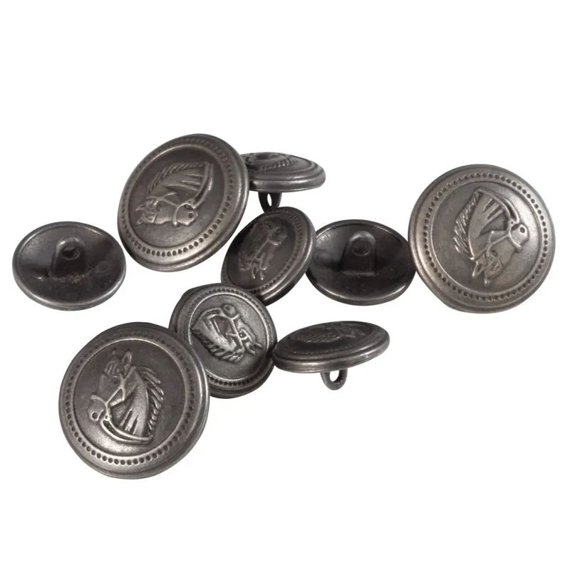 Dublin Hobart Jacket Replacement Buttons Silver colour Redpost