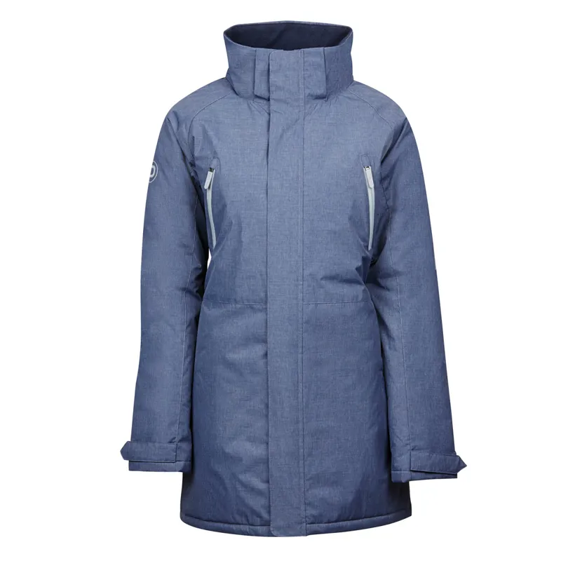 Dublin Amy Waterproof Mid Length Ladies Parka Jacket -Blue Indigo